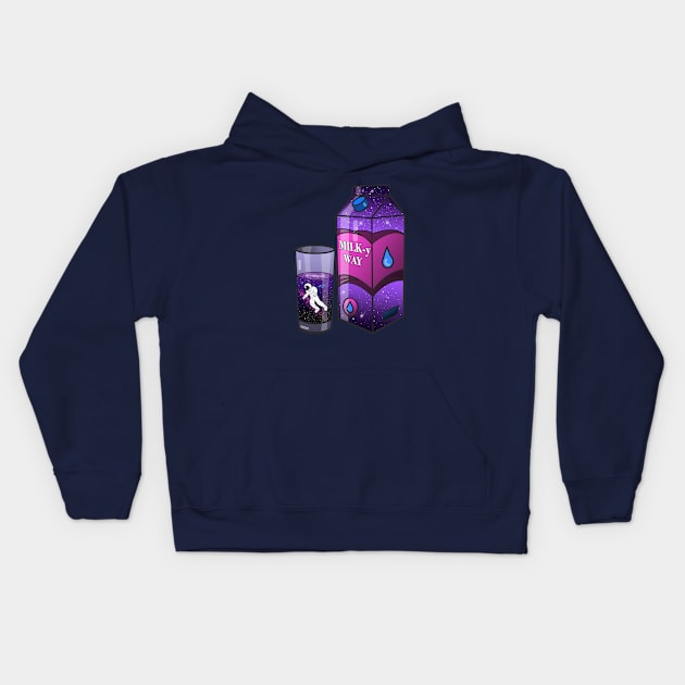 Got MILKy way? Kids Hoodie by Topotopo